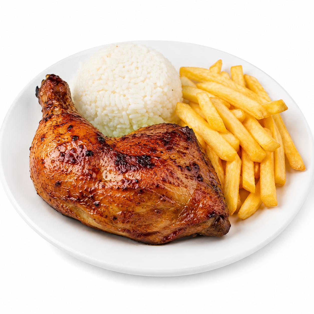 1/4 de Pollo con guarnición