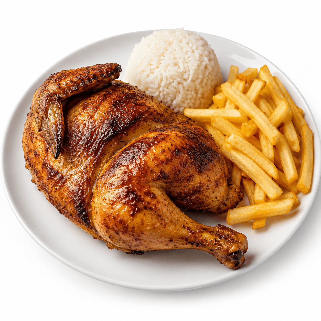 1/2 Pollo con guarnición
